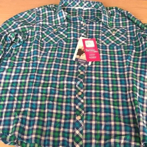 Riders by Lee Tops - 🆕Lee Plus-size Long sleeve Button Down Shirt XXL🆕